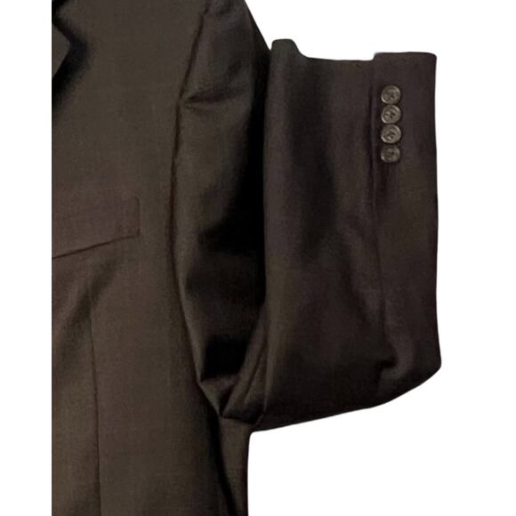 Burberry London Suit Jacket Mens Size 42L Gray Single Breasted Wool Vented - Picture 5 of 10